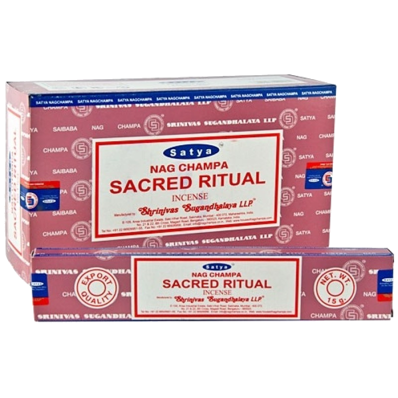 (12x) 15G SATYA INCENSE SACRED RITUAL