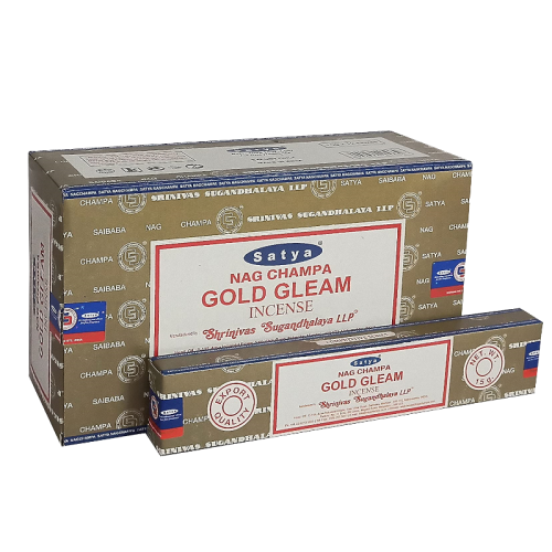 (12x) 15G SATYA INCENSE GOLD GLEAM
