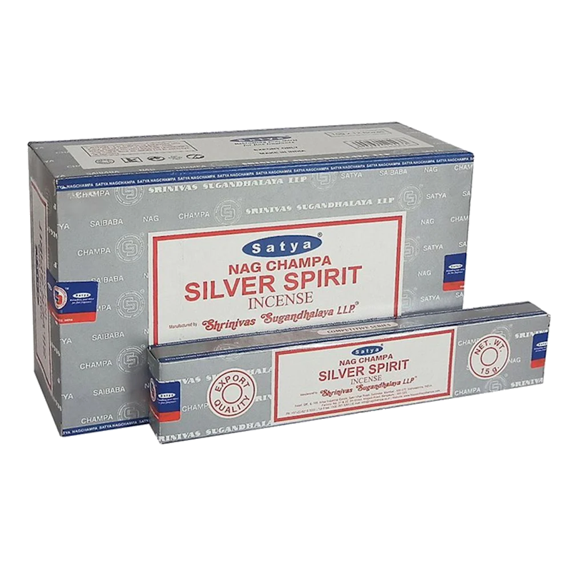 (12x) 15G ENCENS SATYA SILVER SPIRIT