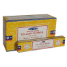 (12x) 15G SATYA INCENSE YELLOW FLOWER