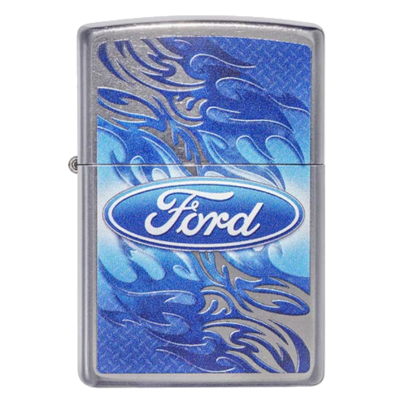 ZIPPO FORD STREET CHROME DESIGN