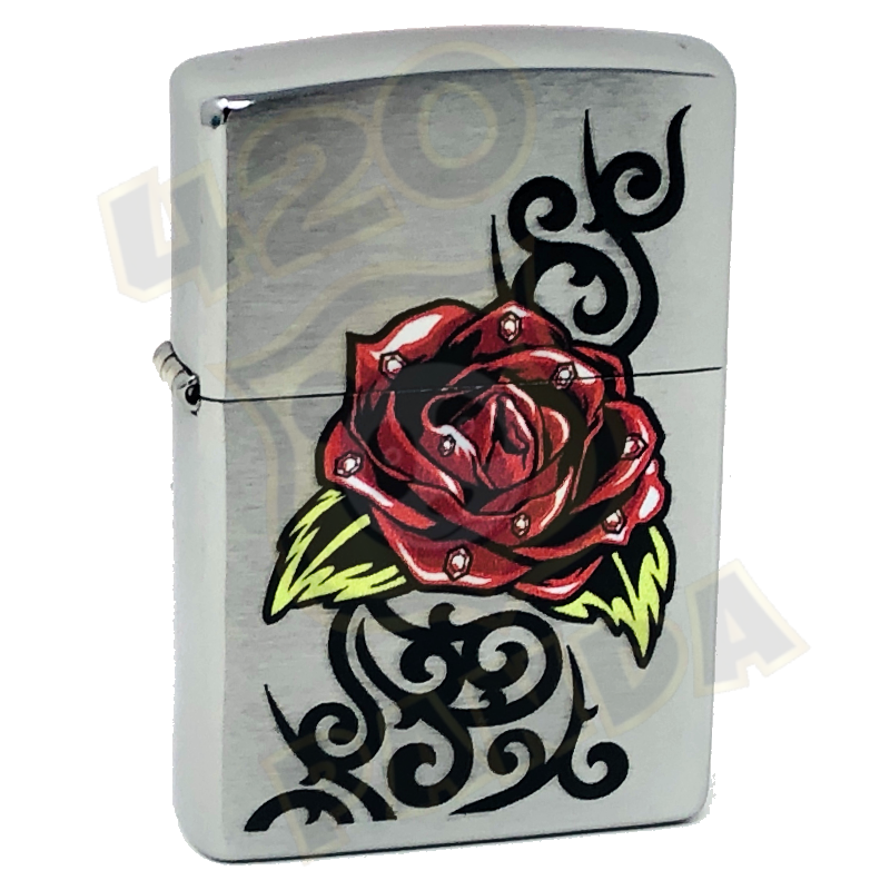 ZIPPO CONCEPTION TATOUAGE DE ROSE