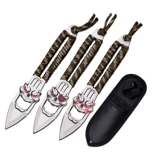 8" PERFECT POINT THROWING KNIFE SET