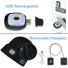 Tuque Bluetooth avec Lumière Sans Fil Écouteurs logo MoodMaker