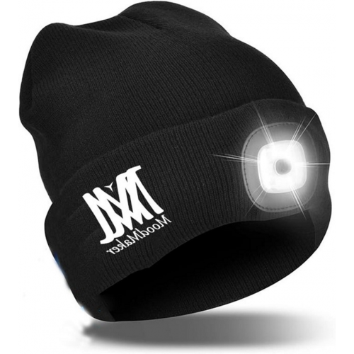 Tuque Bluetooth avec Lumière Sans Fil Écouteurs logo MoodMaker
