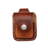 ( BRUN ) ZIPPO POCHETTE EN CUIR AVEC BOUCLE DE CEINTURE