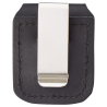 ( NOIR ) ZIPPO POCHETTE EN CUIR AVEC CLIP