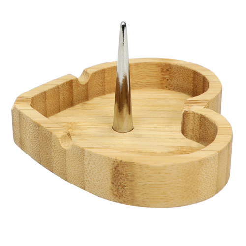 BAMBOO ASHTRAY WITH BOWL CLEANER PIN