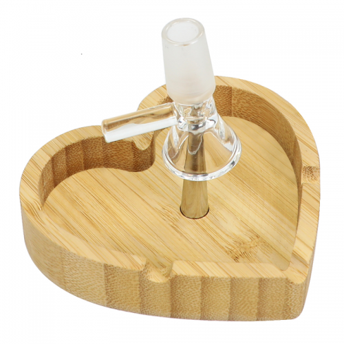 BAMBOO ASHTRAY WITH BOWL CLEANER PIN