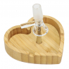 BAMBOO ASHTRAY WITH BOWL CLEANER PIN