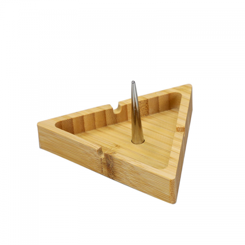 BAMBOO ASHTRAY WITH BOWL CLEANER PIN