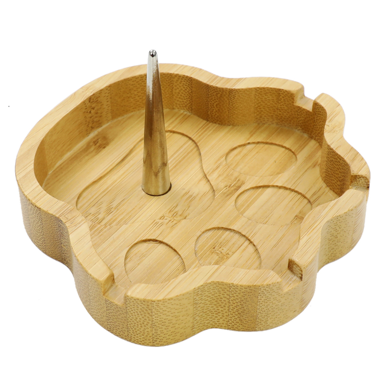 BAMBOO ASHTRAY WITH BOWL CLEANER PIN