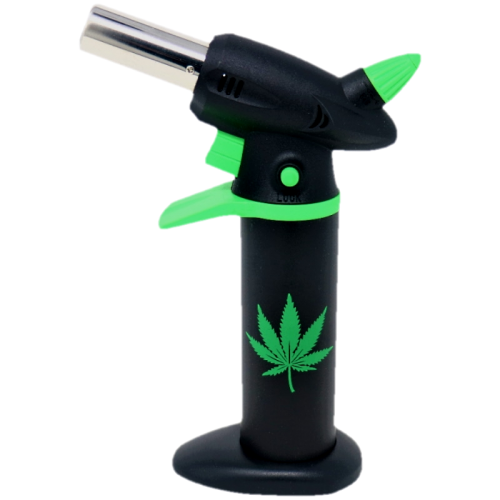 Butane torch with leaf