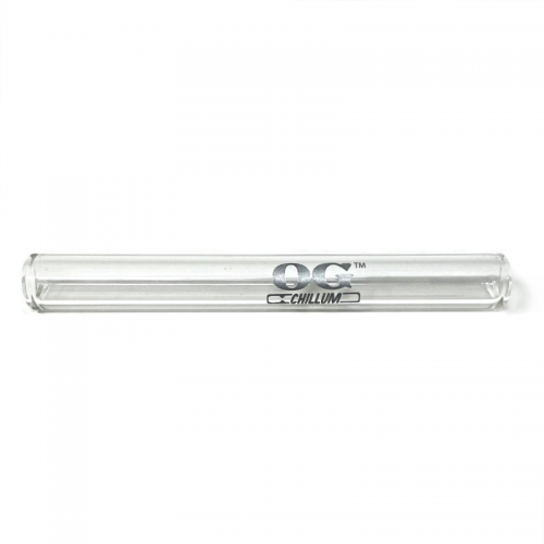 4" OG CHILLUM THICK GLASS PIPE STRAIGHT TUBE CLEAR