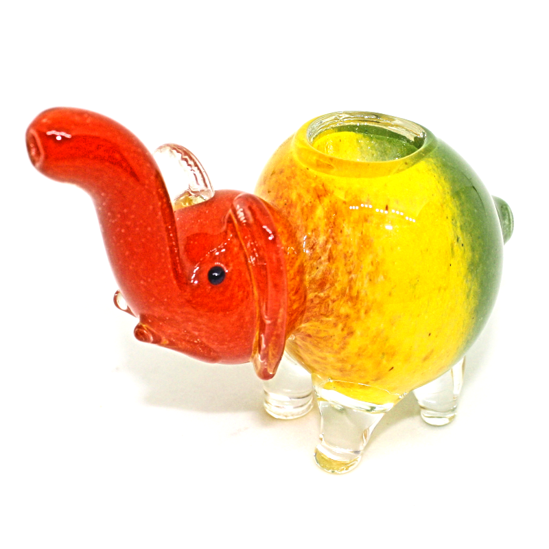 4.5" GLASS ELEPHANT