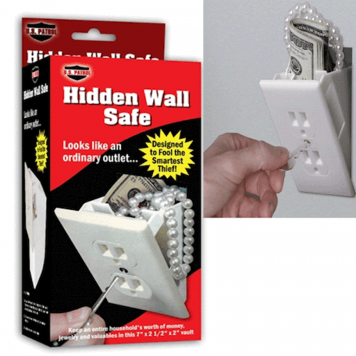 stash safe wall plug