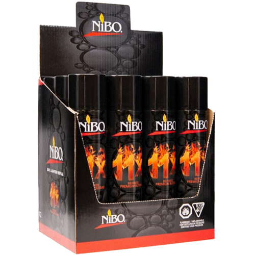 (12x) 300ml Butane Gas Nibo Refined 11x