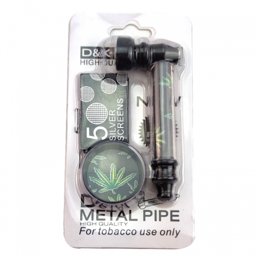 80mm Metal pipe with screens and acrylic grinder kit