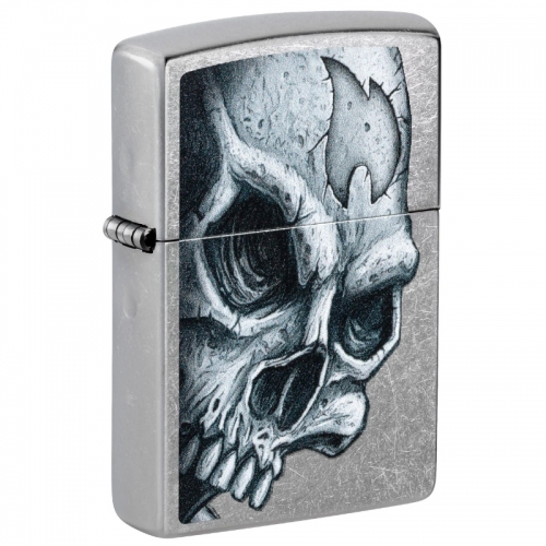 ZIPPO SKULL & FLAME DESGIN