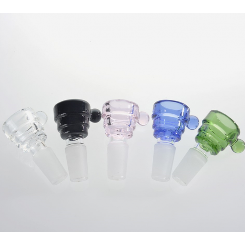 Glass bowl with handle