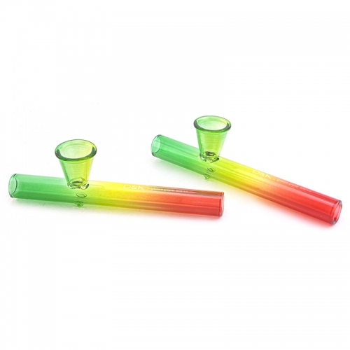 120mm GLASS PIPE ON BLISTER CARD WITH SCREENS (x5)