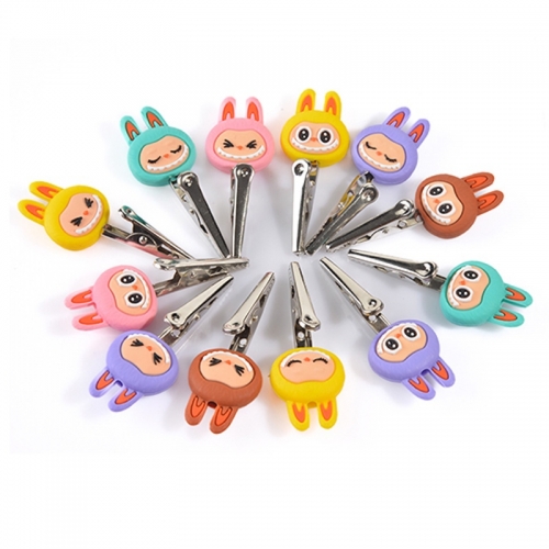 LABUBU SILICONE + STAINLESS STEEL CROCODILE CLIP