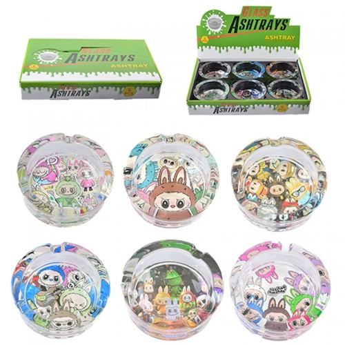 (6x) LABUBU GLASS ASHTRAY
