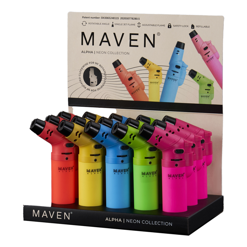 Briquets Torche Maven Alpha Gradient - 15ct