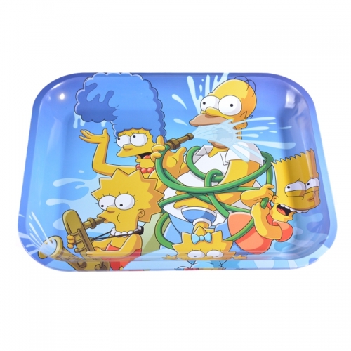 PLATEAU MÉTALLIQUE SIMPSONS CHAOTIQUES
