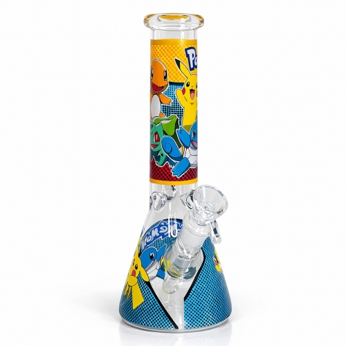 10" BONG BEAKER EN VERRE POKEMON