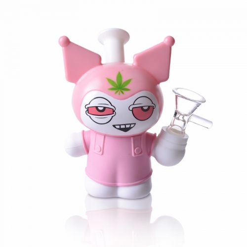 5" HIGH KUROMI PVC & SILICONE BONG