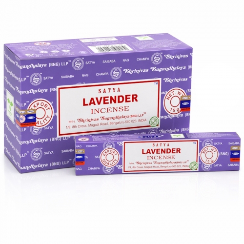 (12x) 15G ENCENS SATYA - LAVENDER