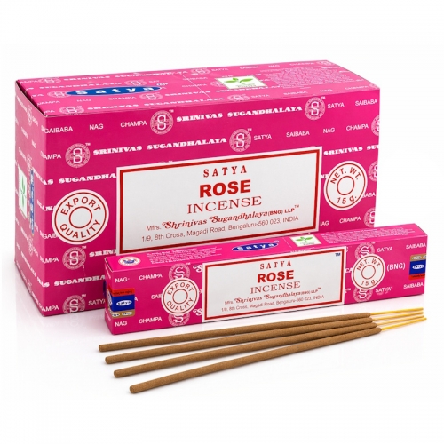 (12x) 15G SATYA INCENSE - ROSE