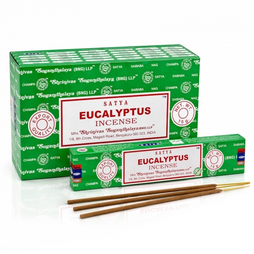 (12x) 15G ENCENS SATYA - EUCALYPTUS