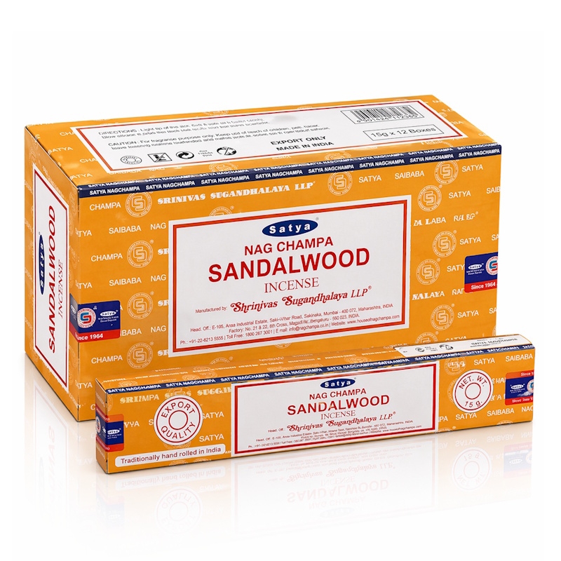 (12x) 15G SATYA INCENSE - NC SANDALWOOD