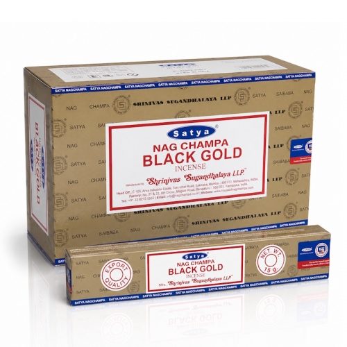 (12x) 15G ENCENS SATYA - NC BLACK GOLD