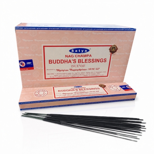 (12x) 15G SATYA INCENSE - NC BUDDHA'S BLESSINGS