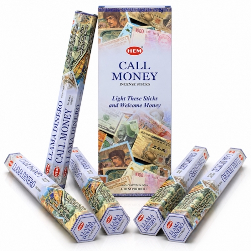 (X6) 20G HEM INCENSE - CALL MONEY