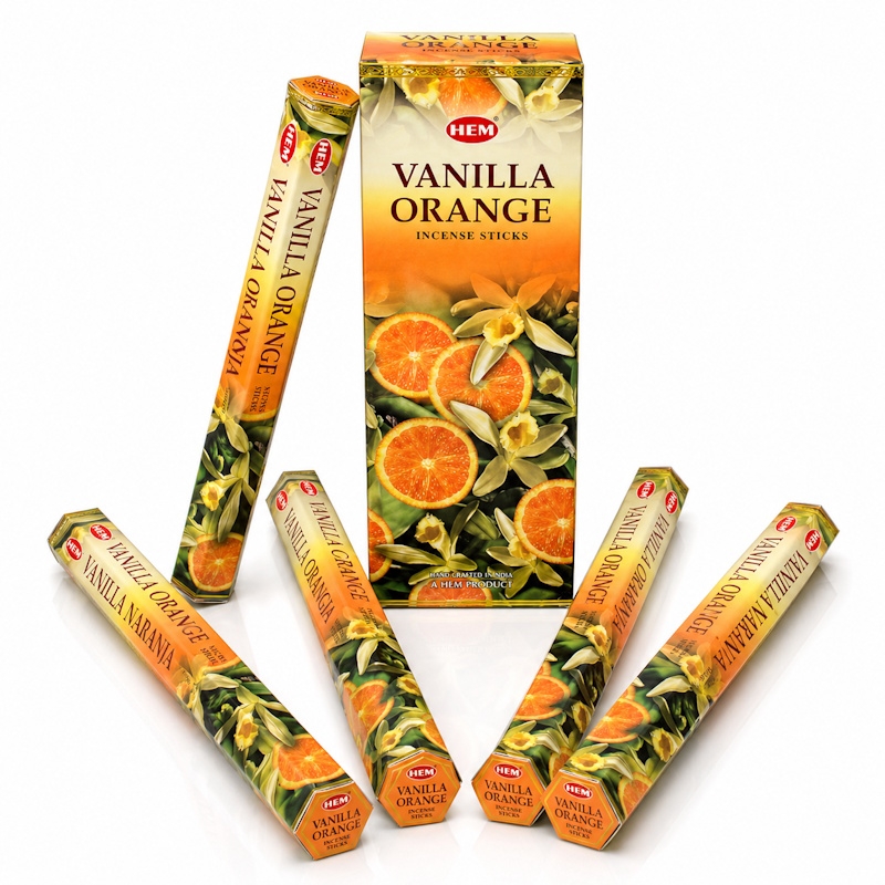 (X6) 20G HEM INCENSE - VANILLA ORANGE
