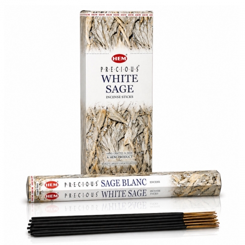 (X6) 20G HEM INCENSE PRECIOUS - WHITE SAGE
