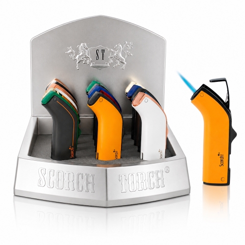 (x12) SCORCH 45 DEGREE SINGLE FLAME TORCH LIGHTER