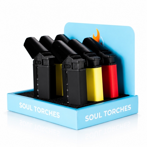 (x6) BRIQUET TORCHE DE POCHE SOUL