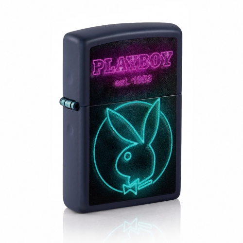 ZIPPO TEAL PLAYBOY LOGO