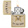 ZIPPO BUCK WEAR COWBOY DESIGN