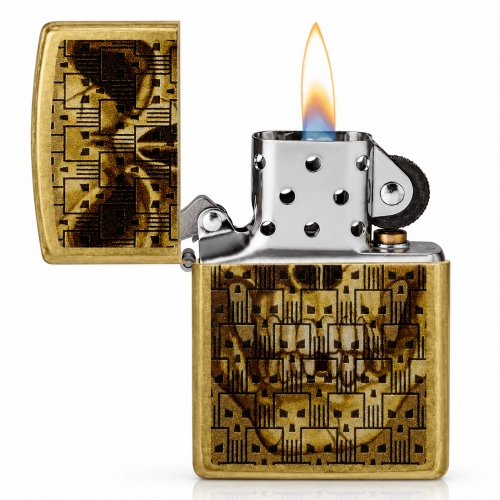 ZIPPO CONCEPTION DE TÊTE DE MORT
