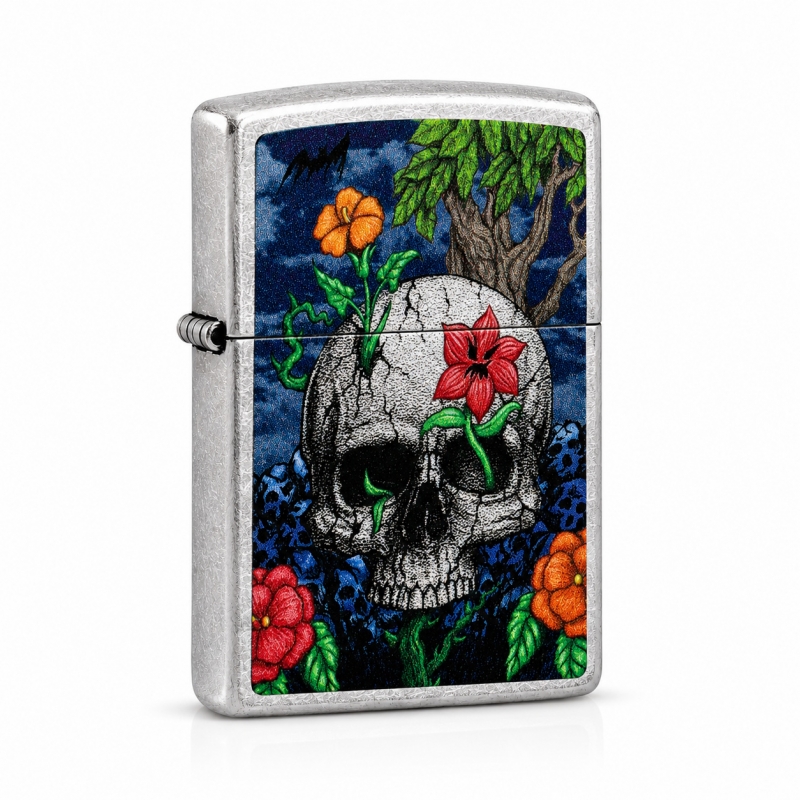 ZIPPO SKULL DESIGN