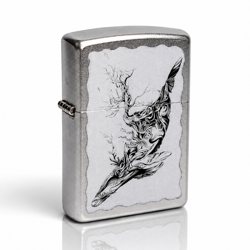 ZIPPO FANCY WHALE DESIGN