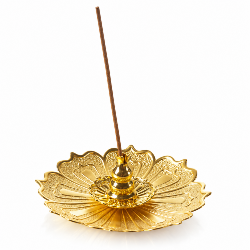 BRÛLE-ENCENS STYLE LOTUS DORÉ