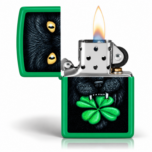ZIPPO CONCEPTION DE TRÈFLE PORTE-BONHEUR