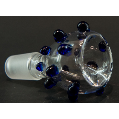 GLASS BOWL WITH KNOBS